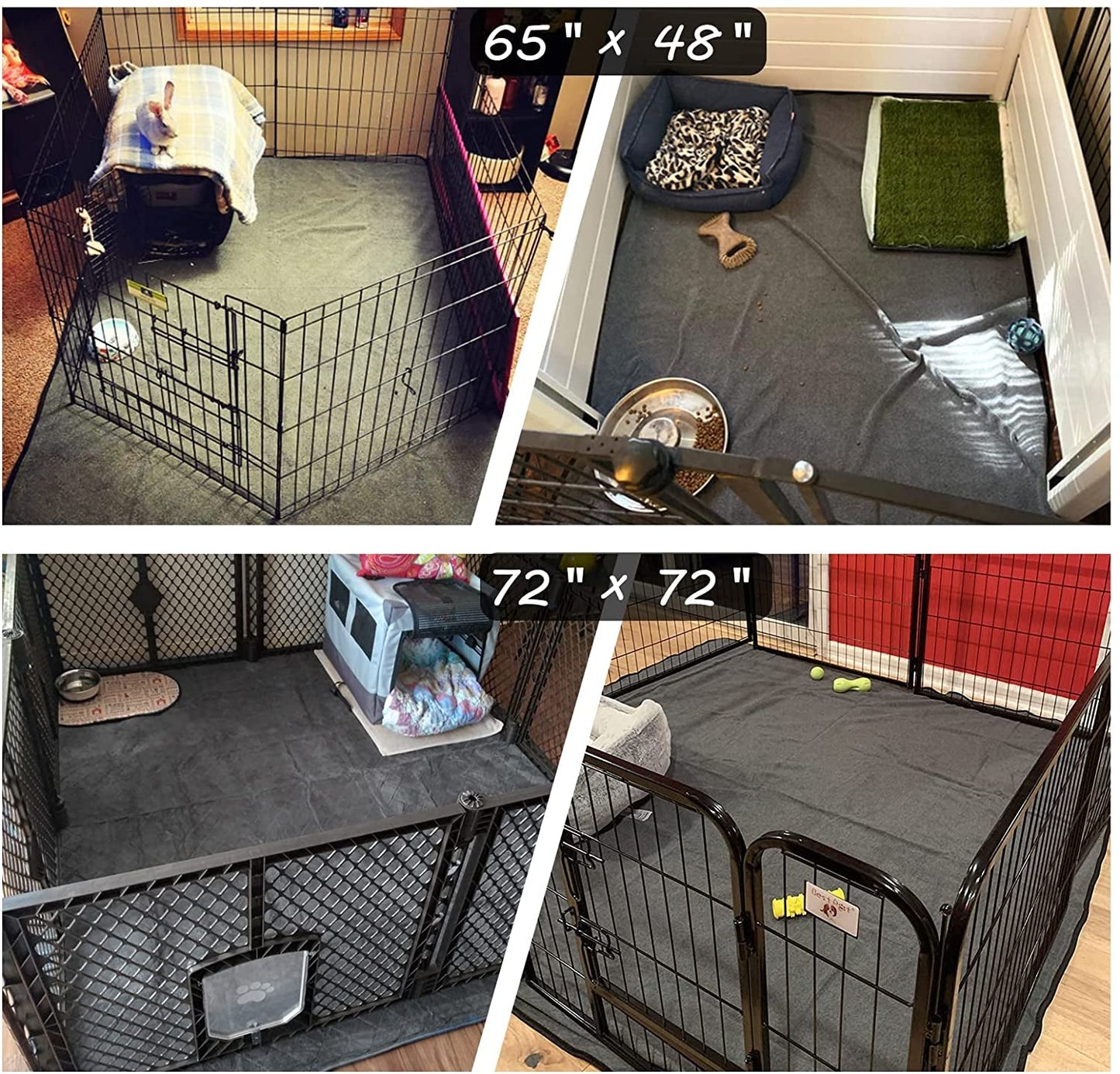 Luxury pet training pads washable in various sizes for pet-friendly indoor spaces