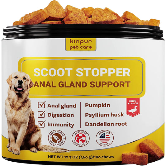 Scoot Stopper Soft Chews   Fiber for Dogs   Dog Anal Gland