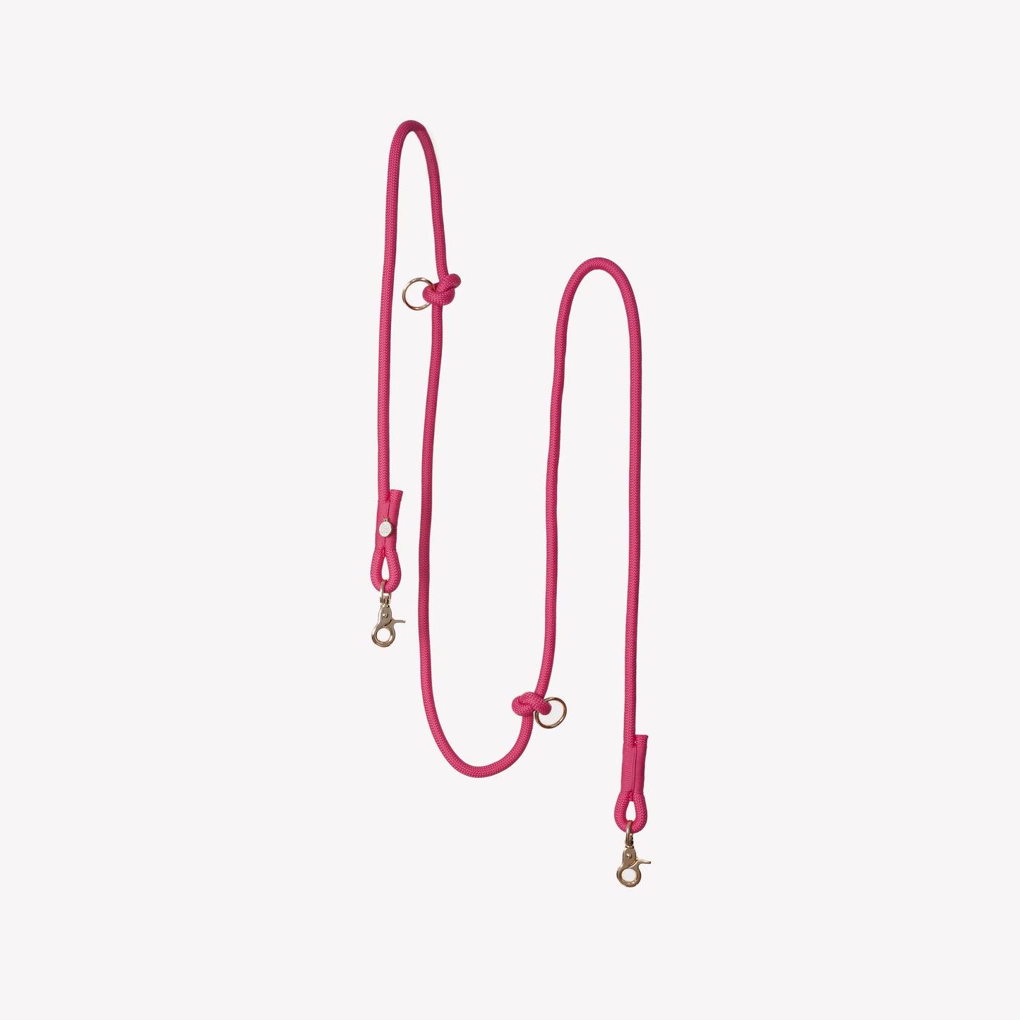 Magenta FURLOU Hands Free Braided Leash in vibrant magenta, perfect for walking dogs, size variant default.