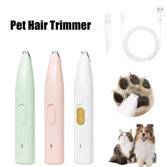 Dog Paw Trimmer LED Rechargeable Nail Grinder ✂️