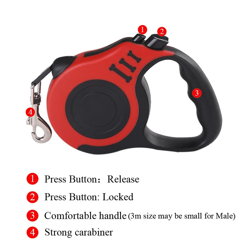Retractable Dog Leash – Durable Heavy Duty Rope Leash for Dogs - WTN Essentials