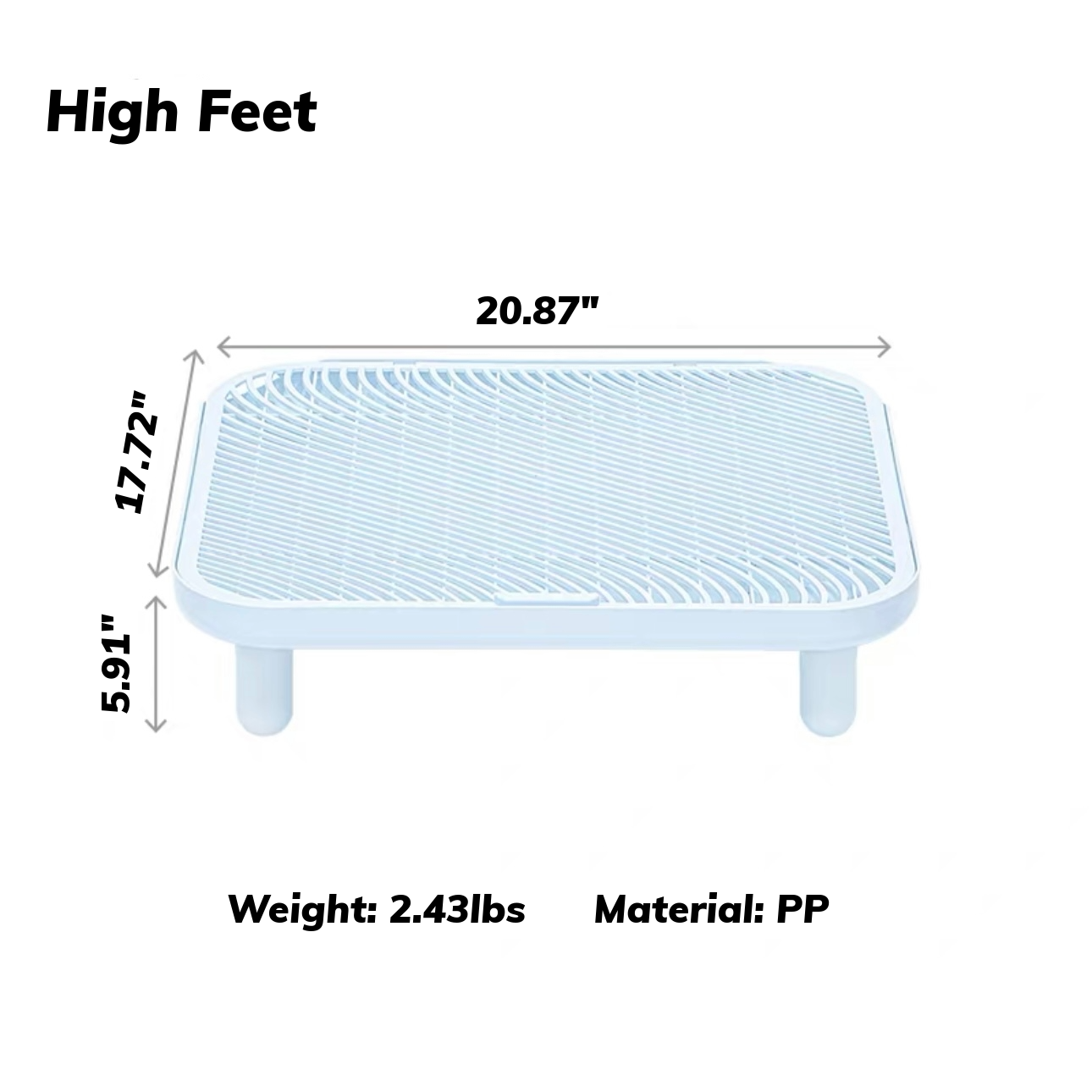 MangoPets High Feet Cat Litter Mat, a durable mat for easy cleanup and the best mat for cat litter box.