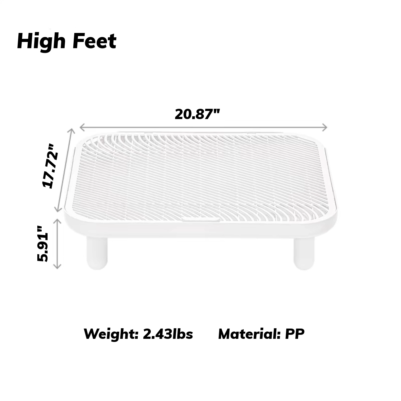 MangoPets cat litter mat featuring high feet design, ideal for the best mat for cat litter box