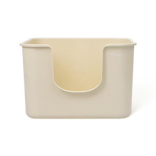 Mango color jumbo litter box by MangoPets with a spacious design for easy cat access
