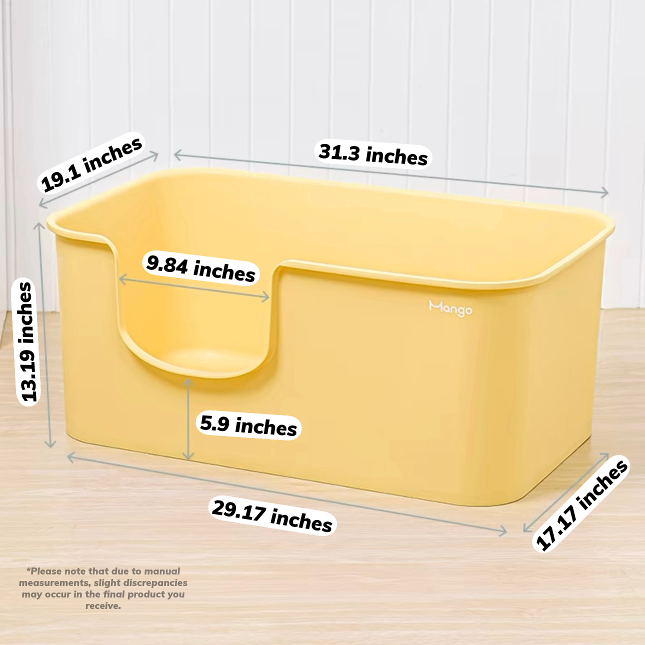 MangoPets XXL litter box for multiple cats with spacious design for easy access and comfort