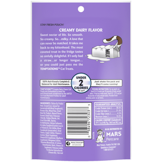 Temptations Creamy Dairy Cat Treats - Temptations Cat Treats - The Family Pet