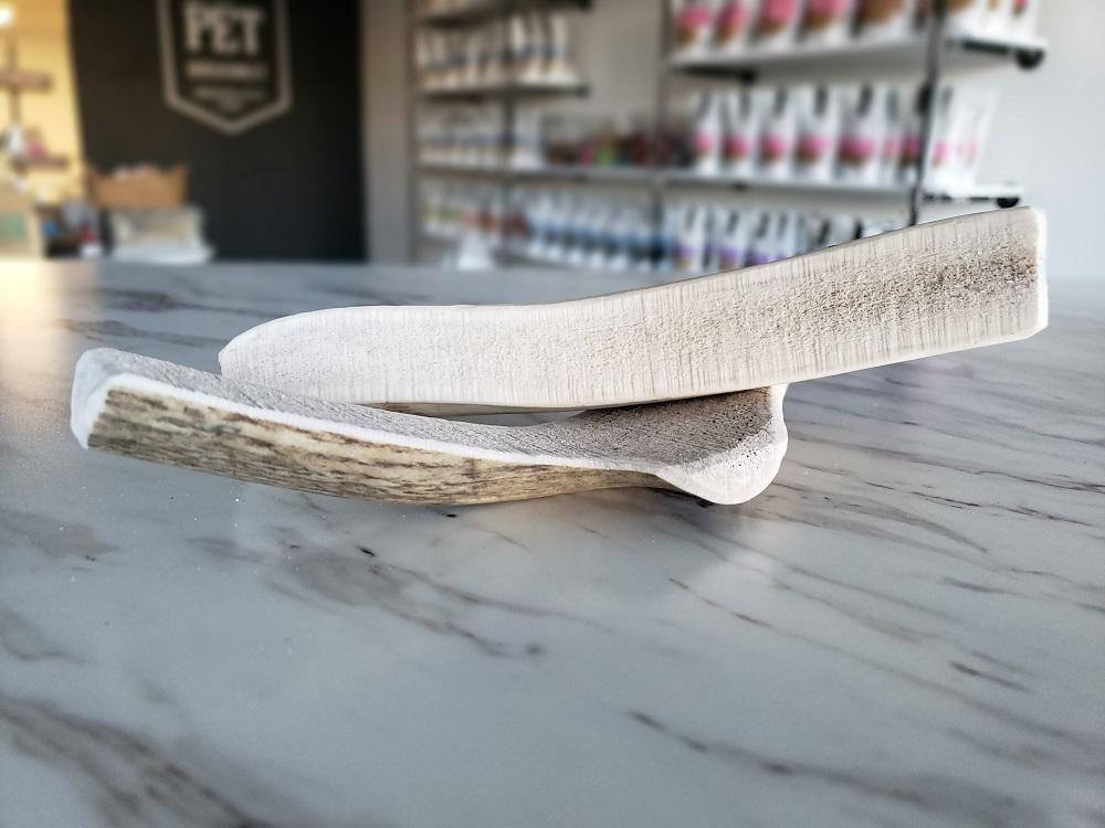 Medium elk antler dog chew from The Pet Gourmet for long-lasting dog chewing enjoyment