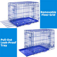 30" Collapsible Blue Dog Crate BLU30