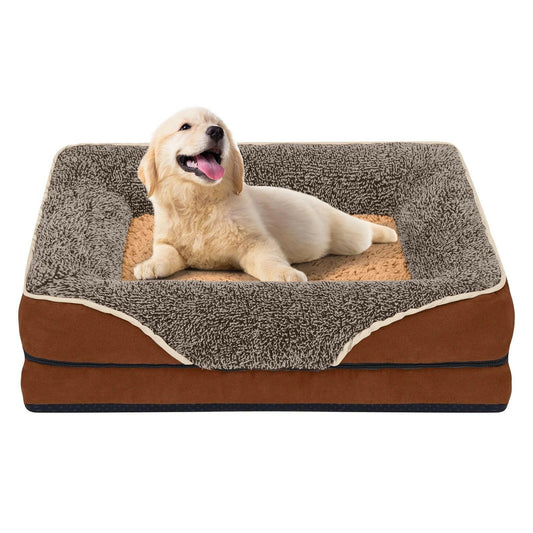 Cozy memory foam pet bed for small dogs featuring soft, plush material and supportive design
