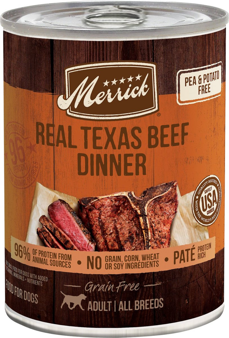 Merrick Grain Free Beef Wet Dog Food - Real Texas Beef Dinner - Purrfect Pet Kingdom