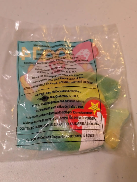 Merritt Island Curios - Coral the Fish McDonald's Ty Teenie Beanie Baby Multi 2000 VTG