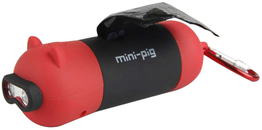 Purrfect Pet Kingdom LED Flashlight Poop Bag Dispenser for Dogs Red Purrfect Pet Kingdom