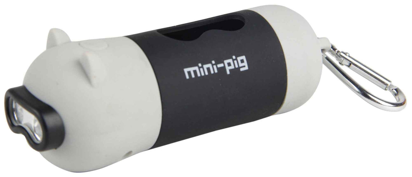 Purrfect Pet Kingdom LED Flashlight Poop Bag Dispenser for Dogs Grey Purrfect Pet Kingdom