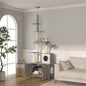 Purrfect Pet Kingdom Grey Cat Tree Tower with Multiple Levels as picture Purrfect Pet Kingdom