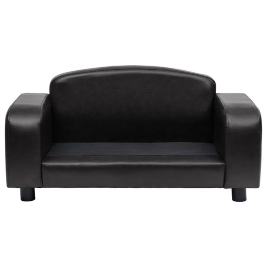 Modern dog furniture for large dogs in sleek black leather design with sturdy base and comfortable seating