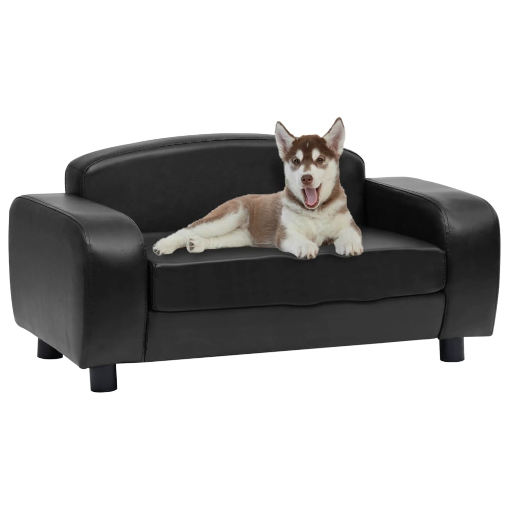 Tail Chasers Modern Dog Furniture for Large Dogs with a Comfortable Black Sofa Design