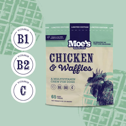 Moe's Healthy Pets - Gourmet Chicken and Waffles Dog Treat Bundle 5oz Packets - bundle_products