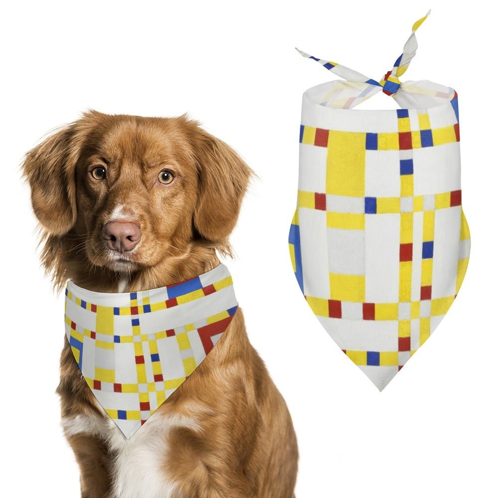 Pet Supply Mondrian Broadway Boogie Woogie Scarf for Comfort - main product image for pet supply