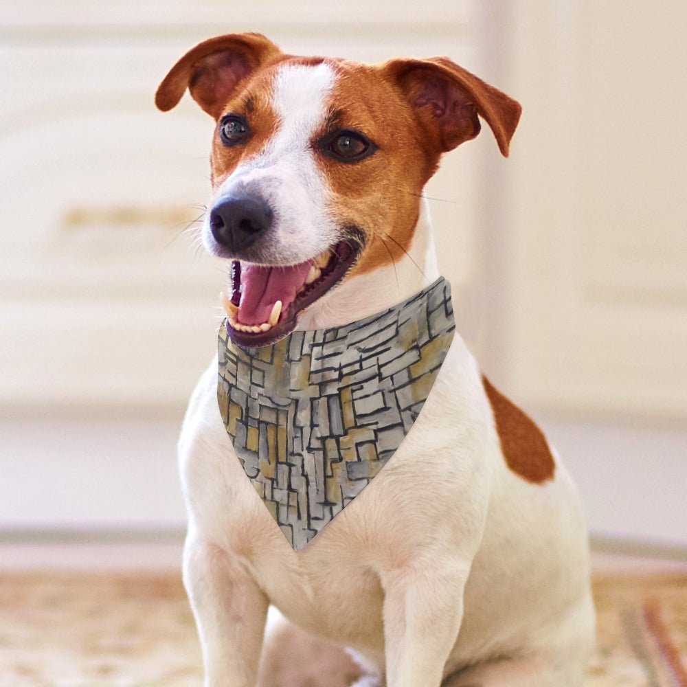 Pet Supply Mondrian Tableau No Composition No VII Scarf - close up product image for pet supply