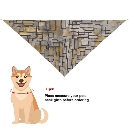 Pet Supply Mondrian Tableau No Composition No VII Scarf - detail product image for pet supply