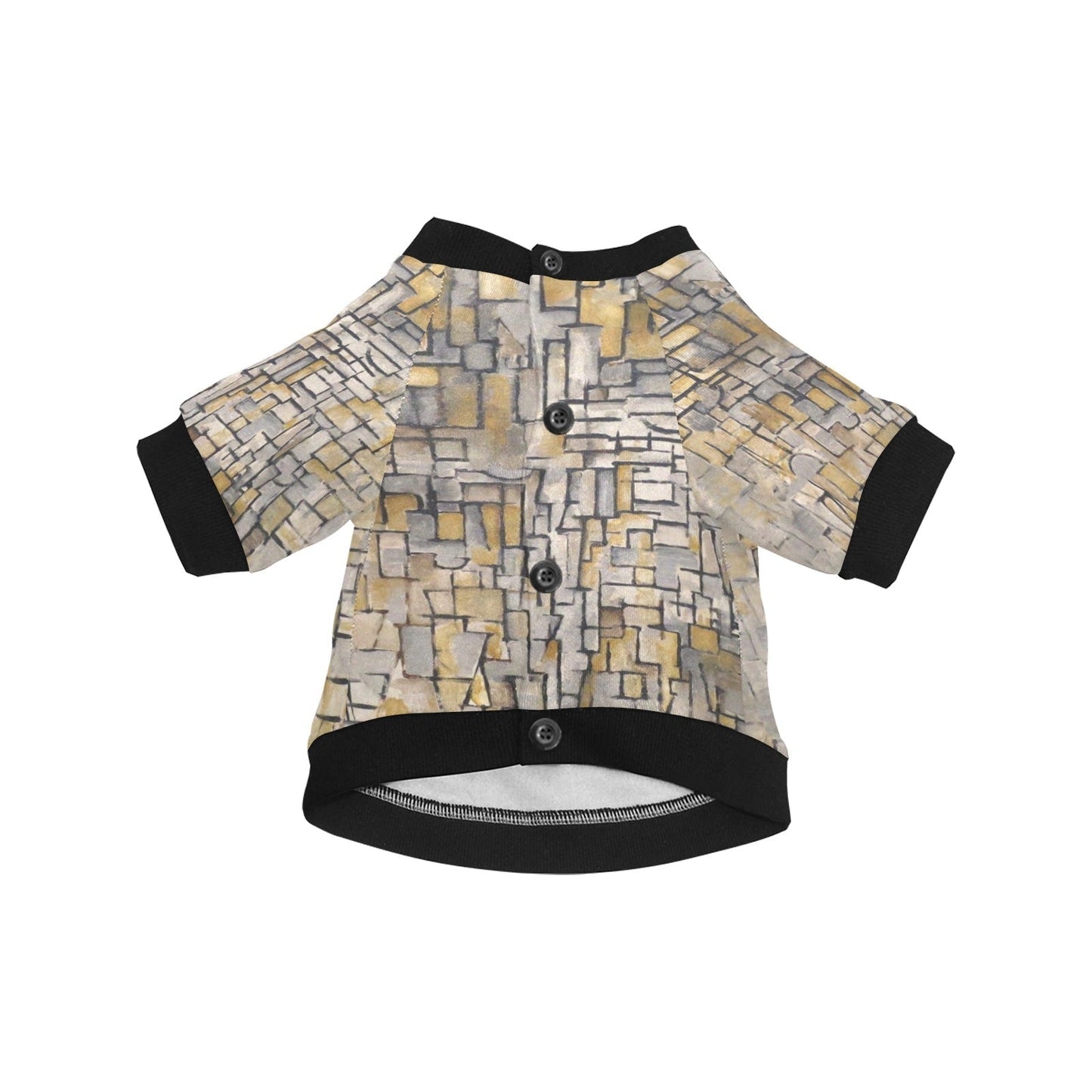 Mondrian Tableau No. 2, Composition No. VII Round Neck Shirt