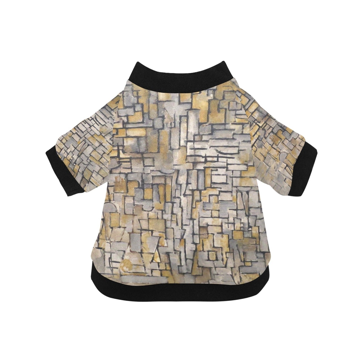 Mondrian Tableau No. 2, Composition No. VII Round Neck Shirt