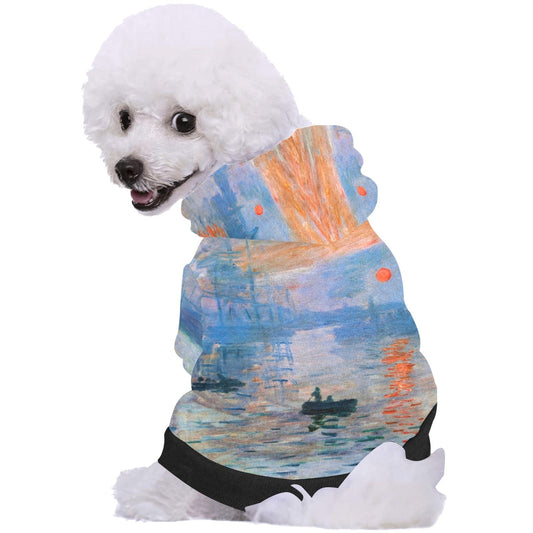 Pet Apparel Monet Impression Sunrise Button Hoodie l main product image for dogs and cats
