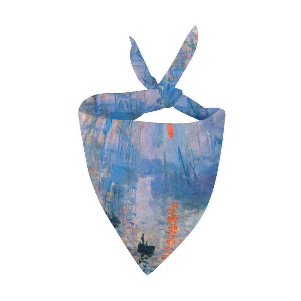 Pet Apparel Monet Impression Sunrise Double-Sided Bandana - main product image for pet apparel