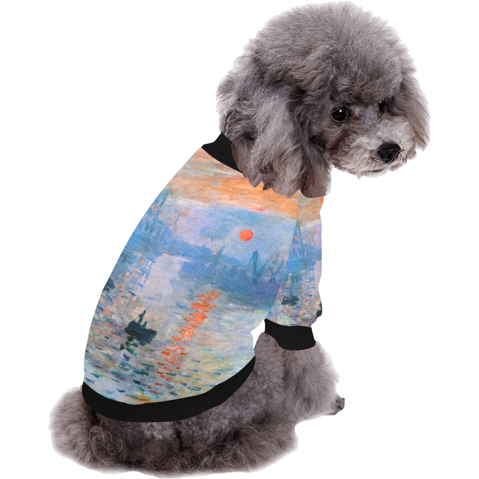 Pet Apparel Monet Impression Sunrise Round Neck Shirt Essent - detail product image for pet apparel