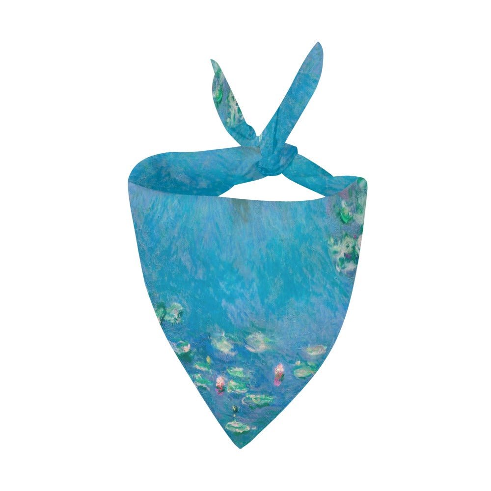 Pet Apparel Monet Water Lilies Double-Sided Bandana Essentia - main product image for pet apparel