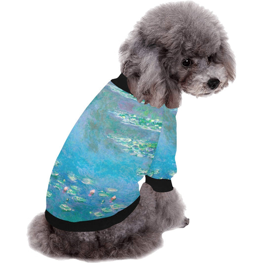 Pet Apparel Monet Water Lilies Round Neck Shirt for Comfort main product image for dogs and cats