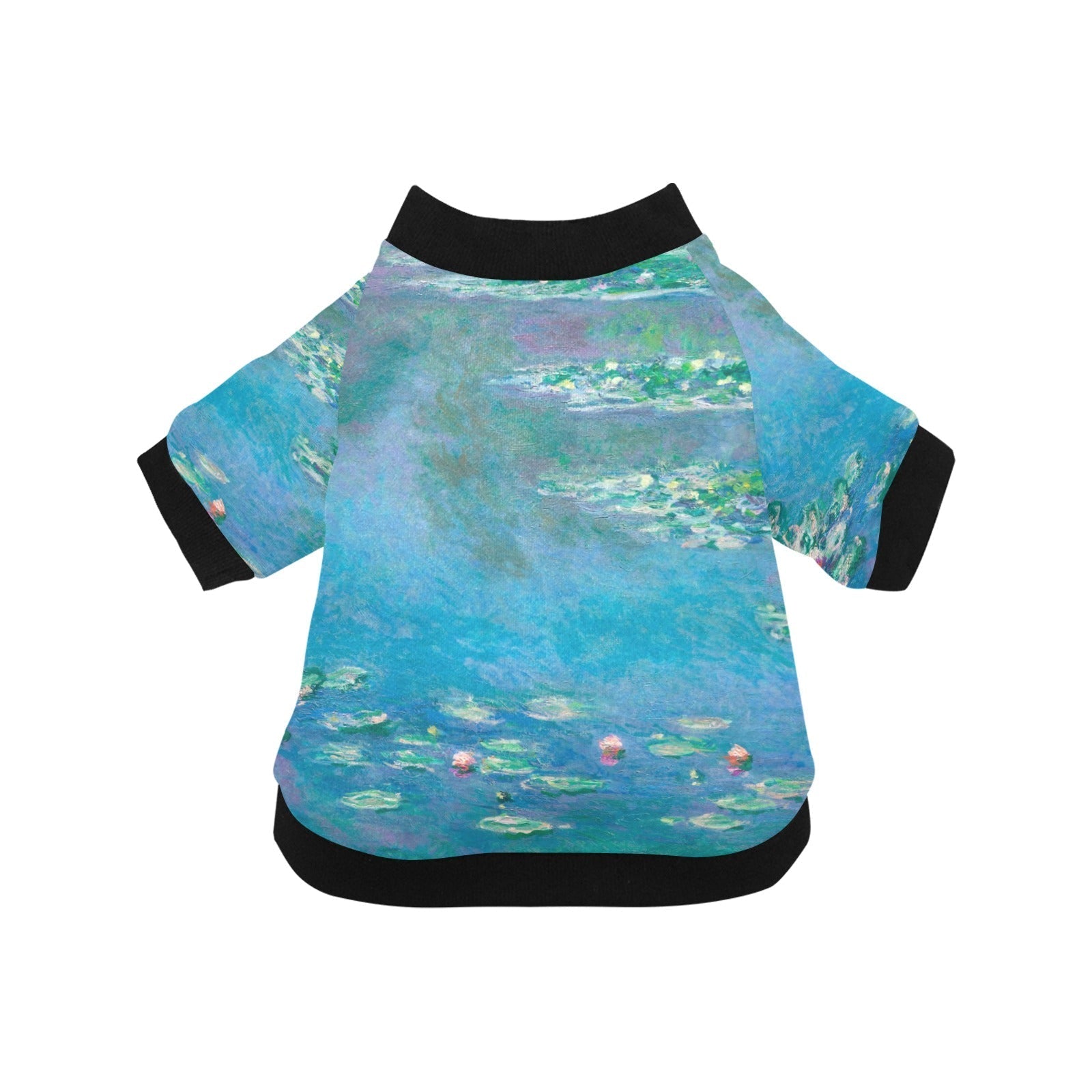 Pet Apparel Monet Water Lilies Round Neck Shirt for Comfort - main product image for pet apparel