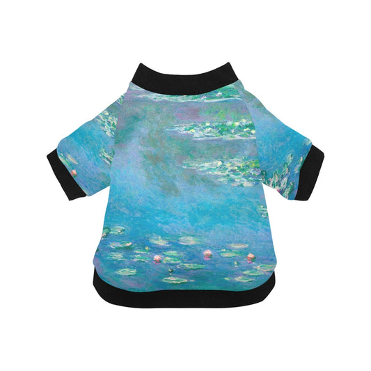 Pet Apparel Monet Water Lilies Round Neck Shirt for Comfort main product image for dogs and cats