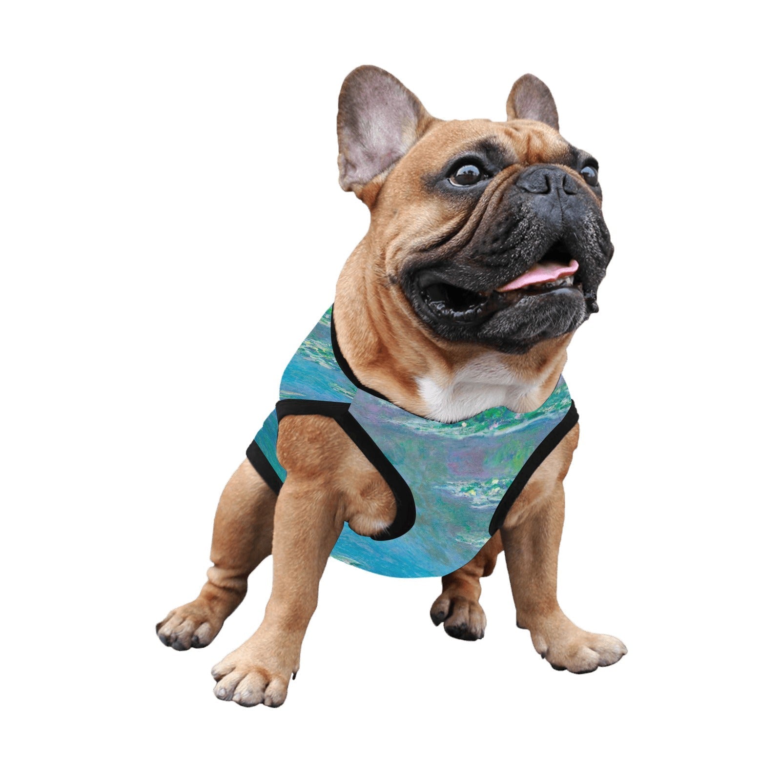 Pet Supply Monet Water Lilies Tank Top for Daily Use Essenti - size and texture image for pet supply