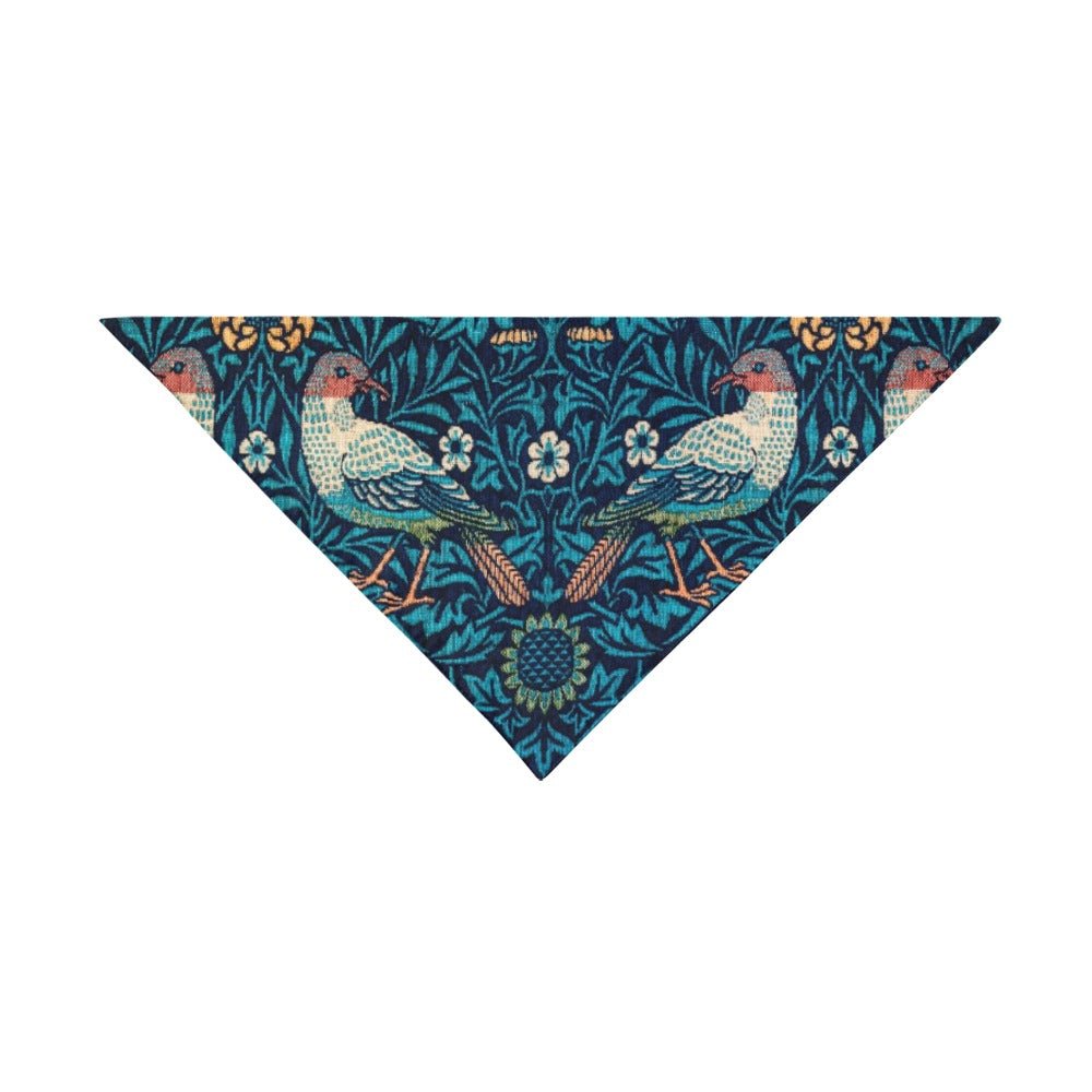 Pet Apparel Morris Bird Double-SIded Bandana for Daily Use - lifestyle product image for pet apparel