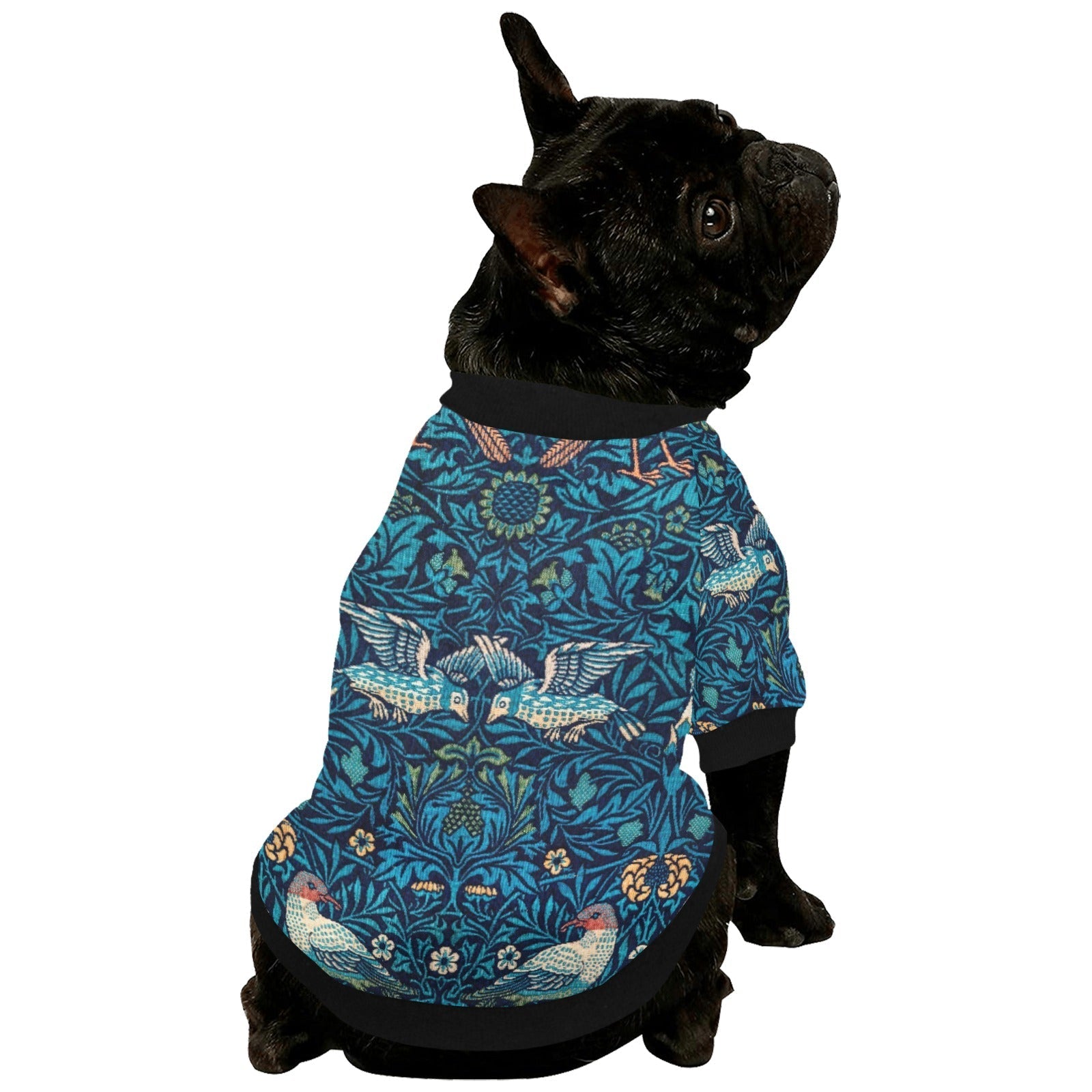 Pet Apparel Morris Bird Round Neck Shirt for Daily Use Essen - size and texture image for pet apparel