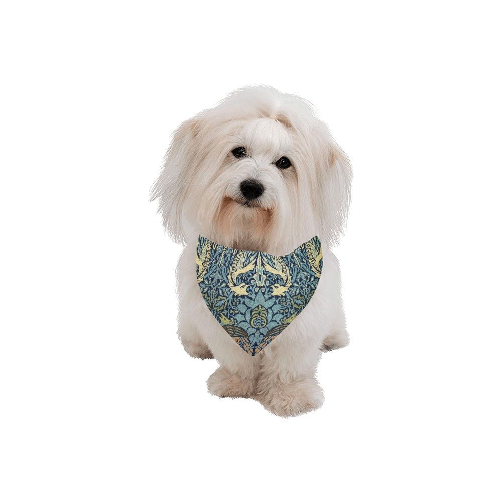 Pet Bandana Morris Peacock Dragon Double-Sided Tie-On
