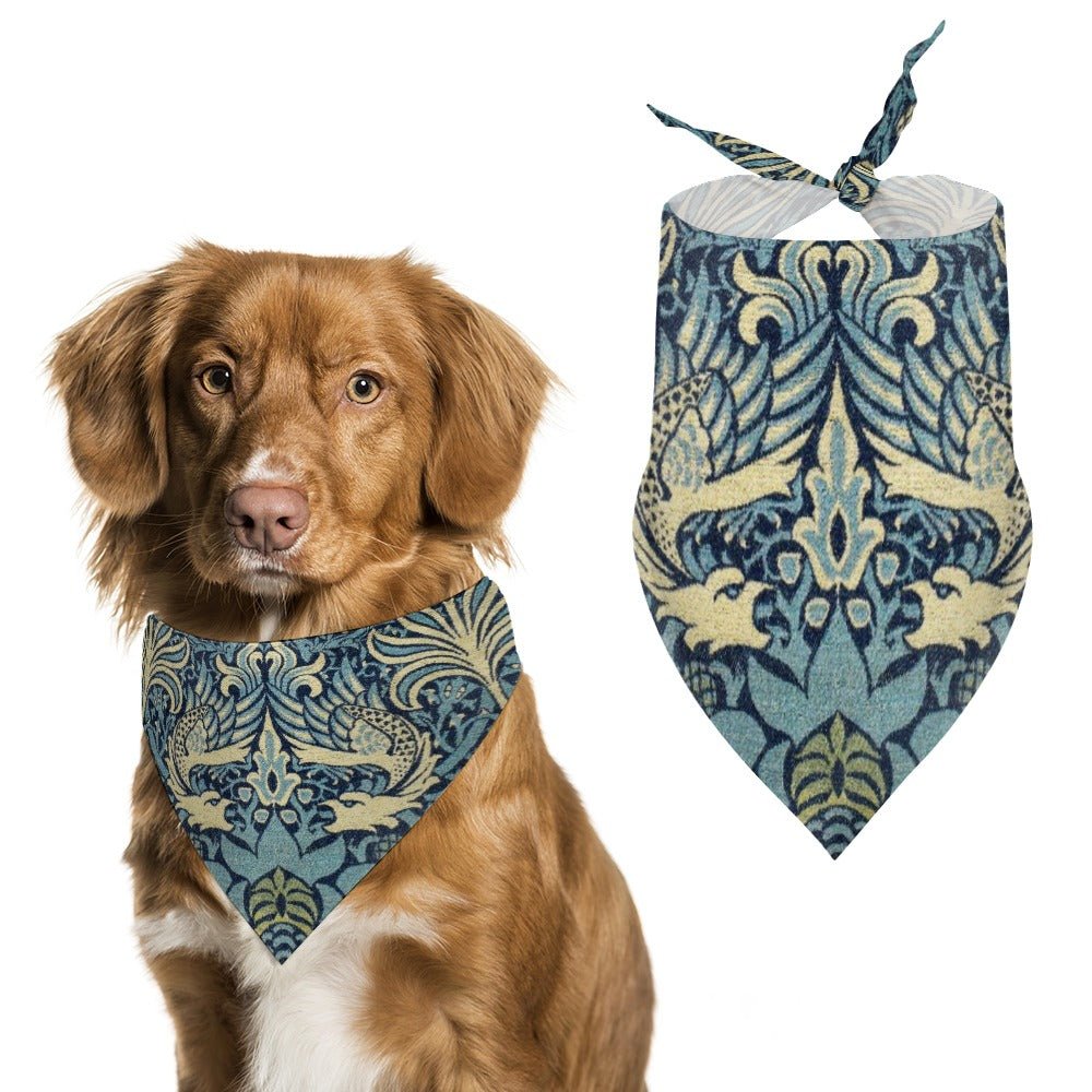 Pet Supply Morris Peacock and Dragon Scarf for Daily Use - main product image for pet supply