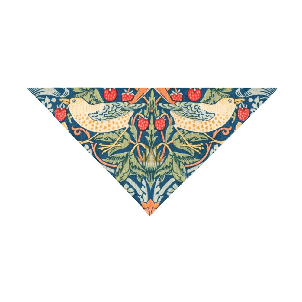 Morris Strawberry Thief Double-Sided Pet Bandana