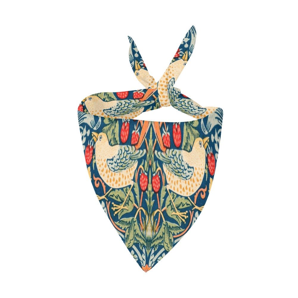 Morris Strawberry Thief Double-Sided Pet Bandana