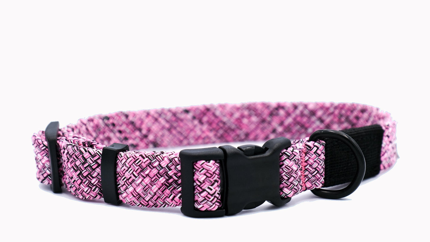 Purrfect Pet Kingdom pink mountain climbing rope dog collar designed for durability and comfort