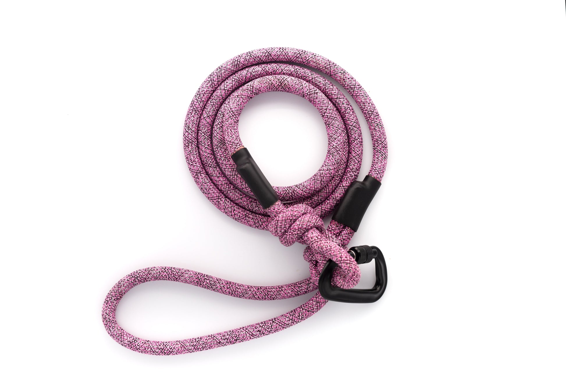 Purple mountain climbing rope dog leash designed for durability and outdoor adventures