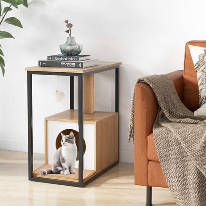 Purrfect Pet Kingdom Multi-Functional Cat House Furniture Purrfect Pet Kingdom