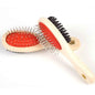 Purrfect Pet Kingdom multi-functional pet comb with wooden handle and metal bristles for brushing and detangling