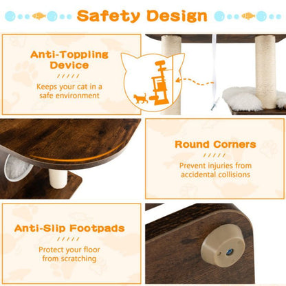 Purrfect Pet Kingdom Multi-Layer Cat Tree for Large Cats Purrfect Pet Kingdom