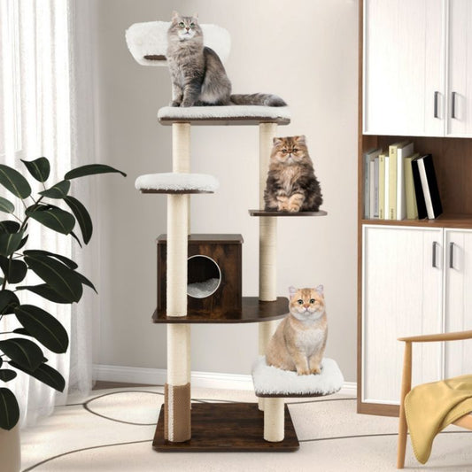 Purrfect Pet Kingdom Multi-Layer Cat Tree for Large Cats Purrfect Pet Kingdom