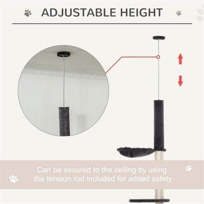 Purrfect Pet Kingdom Multi-Level Cat Climbing Tree Tower Purrfect Pet Kingdom