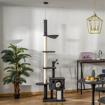 Purrfect Pet Kingdom Multi-Level Cat Climbing Tree Tower Purrfect Pet Kingdom