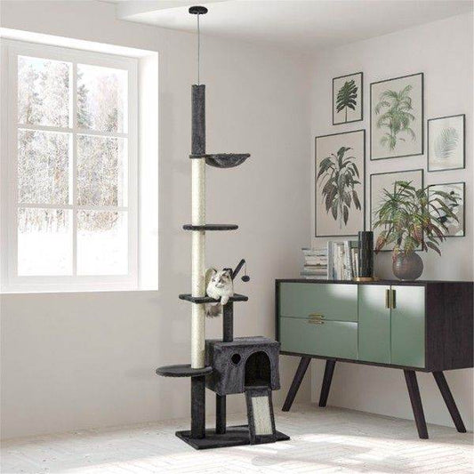 Purrfect Pet Kingdom Multi-Level Cat Climbing Tree Tower as picture Purrfect Pet Kingdom