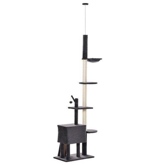 Purrfect Pet Kingdom Multi-Level Cat Climbing Tree Tower Purrfect Pet Kingdom